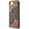 Etui Guess 4G Flowers Print MagSafe do   iPhone 16E / 17E brązowy